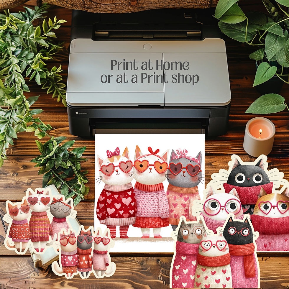 Miniatura: Valentines Cats 40 Clipart