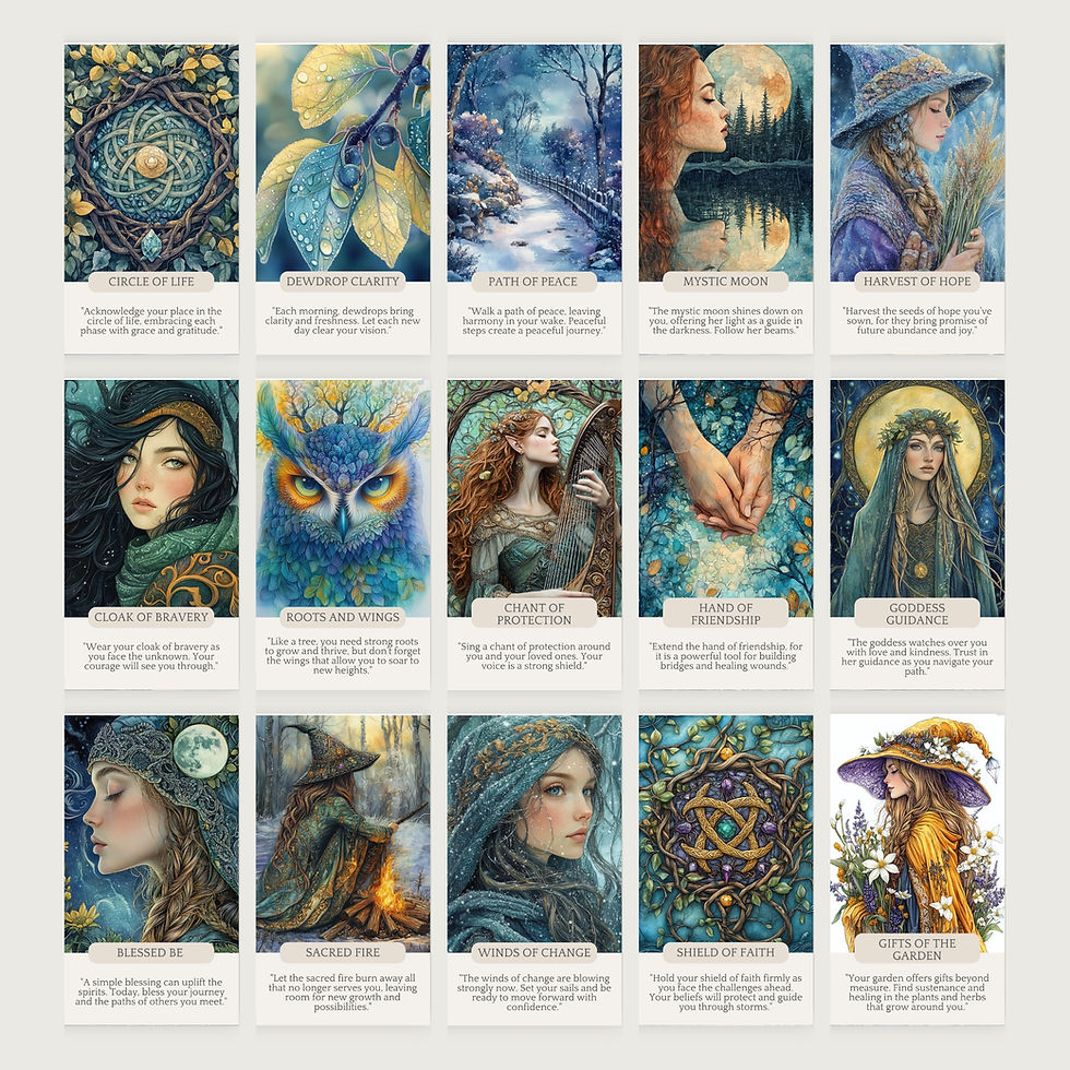 Miniatura: Cozy Imbolc Christmas Winter Cottagecore Tarot Oracle Cards
