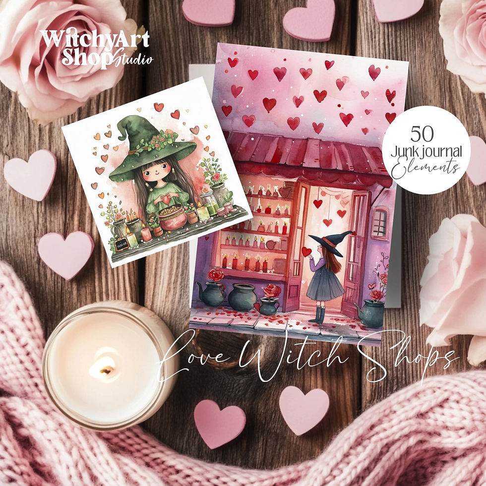 Thumbnail: Love witch shops Illustrations