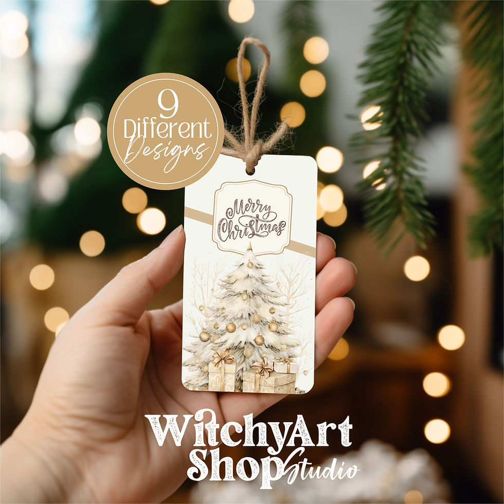 Thumbnail: Neutral Colors Christmas Tags