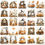 Thumbnail: copy of Autumn Fall Pastel Watercolor Pumpkin Patterns | Printable Seamless 20 P