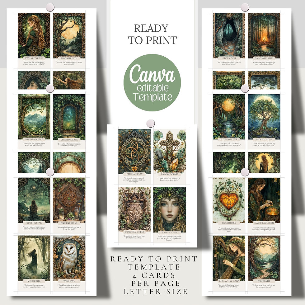 Thumbnail: Celtic Magic Oracle Card Set - 50 Cards