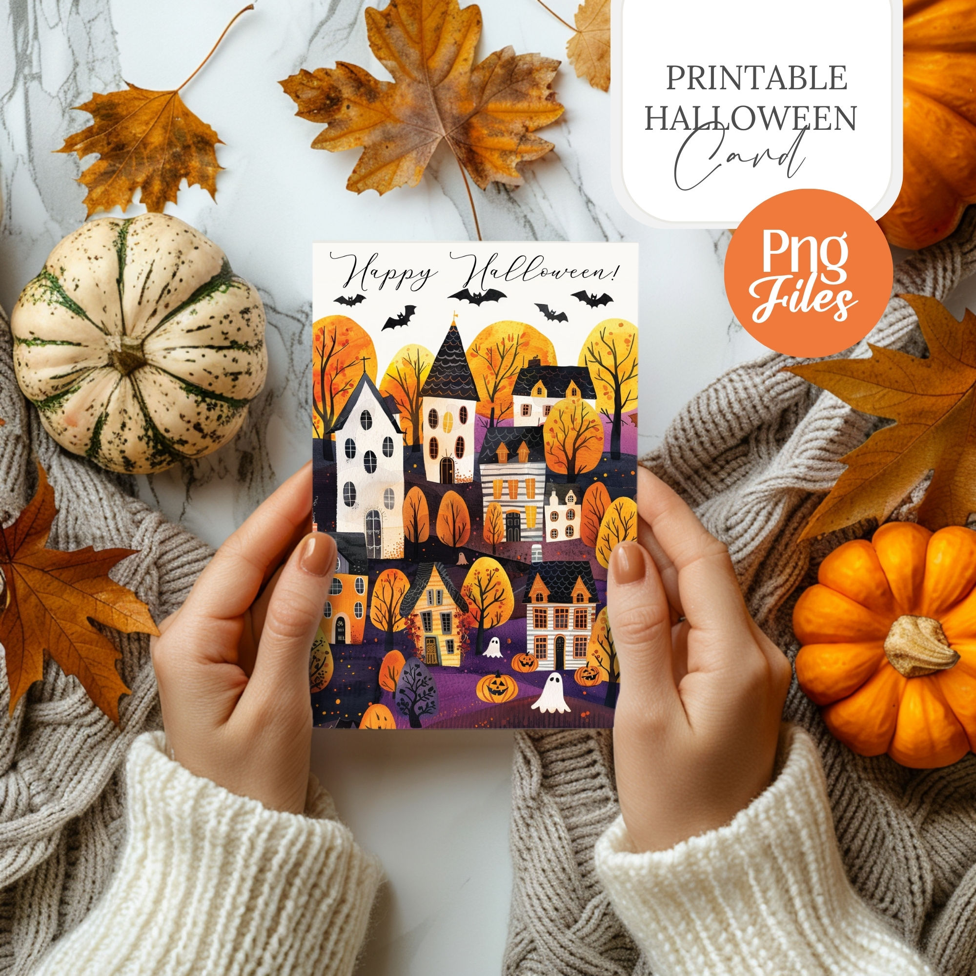Halloween Town 1 Printable Card