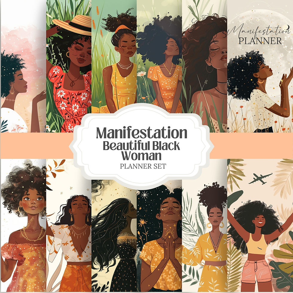 Thumbnail: Black Woman Manifestation Planner Set