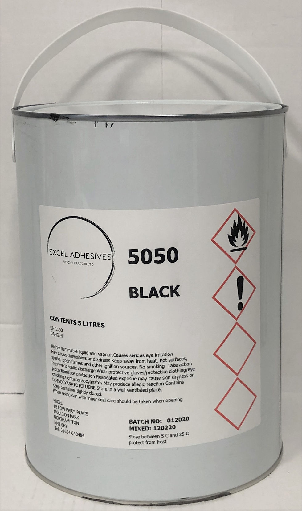 Excel PU50 Black (5 Litre)