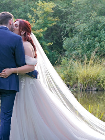 Bride and Groom on Wedding Day