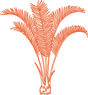 orange palm tree