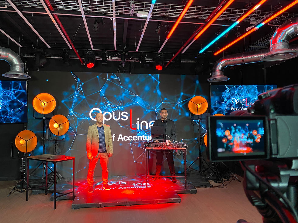 Animations DJ/Quizz Streaming pour ACCENTURE