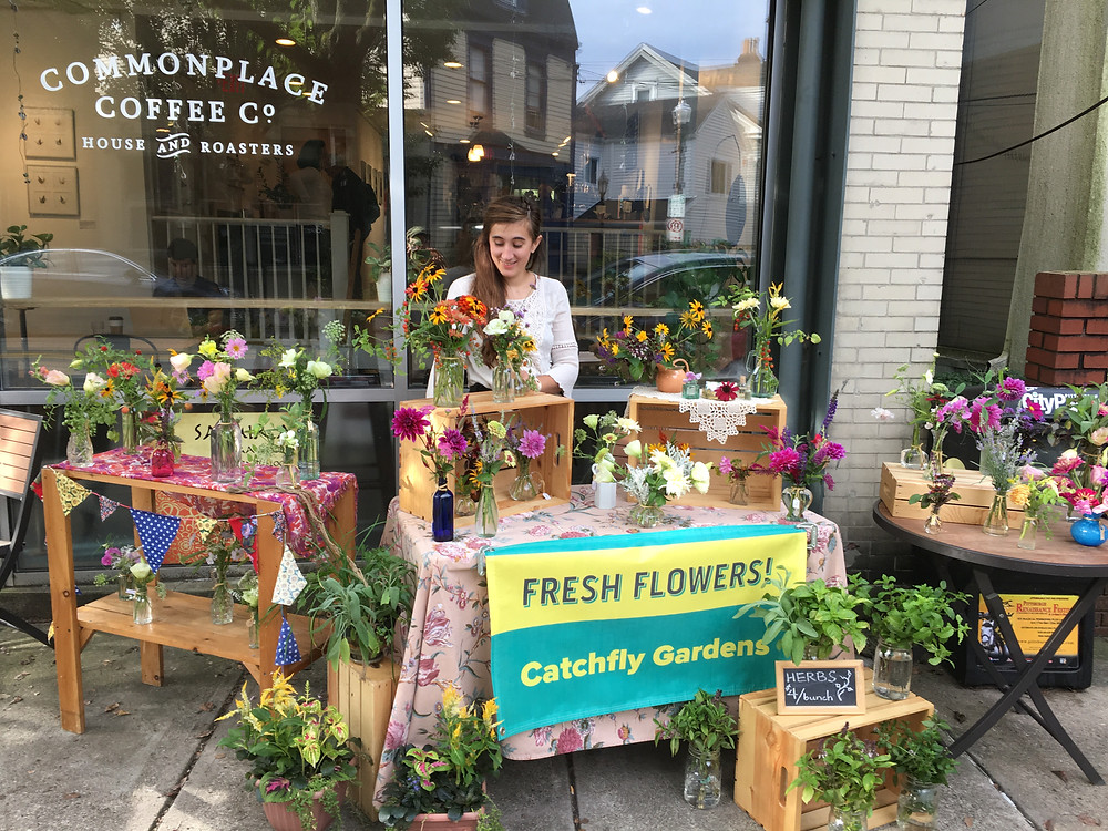 Catchfly Gardens pop up at Commonplace Coffee