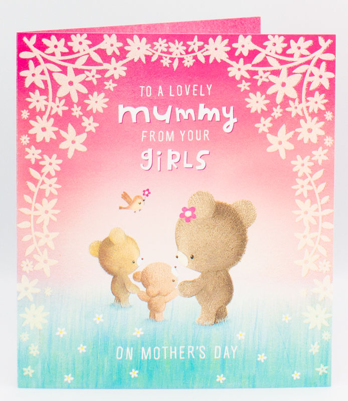 To A Lovely Mummy, From Your Girls On Mother's Day
