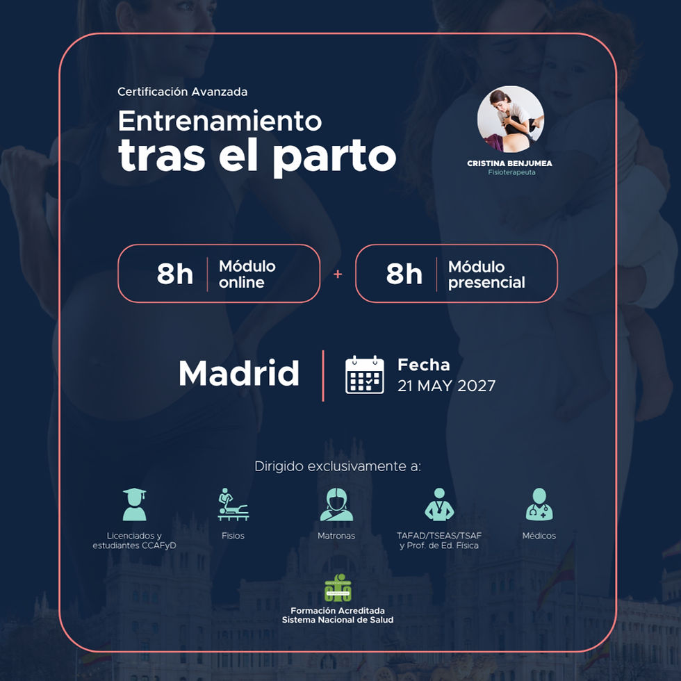 Madrid | Cert. avanzada en entrenamiento tras el parto