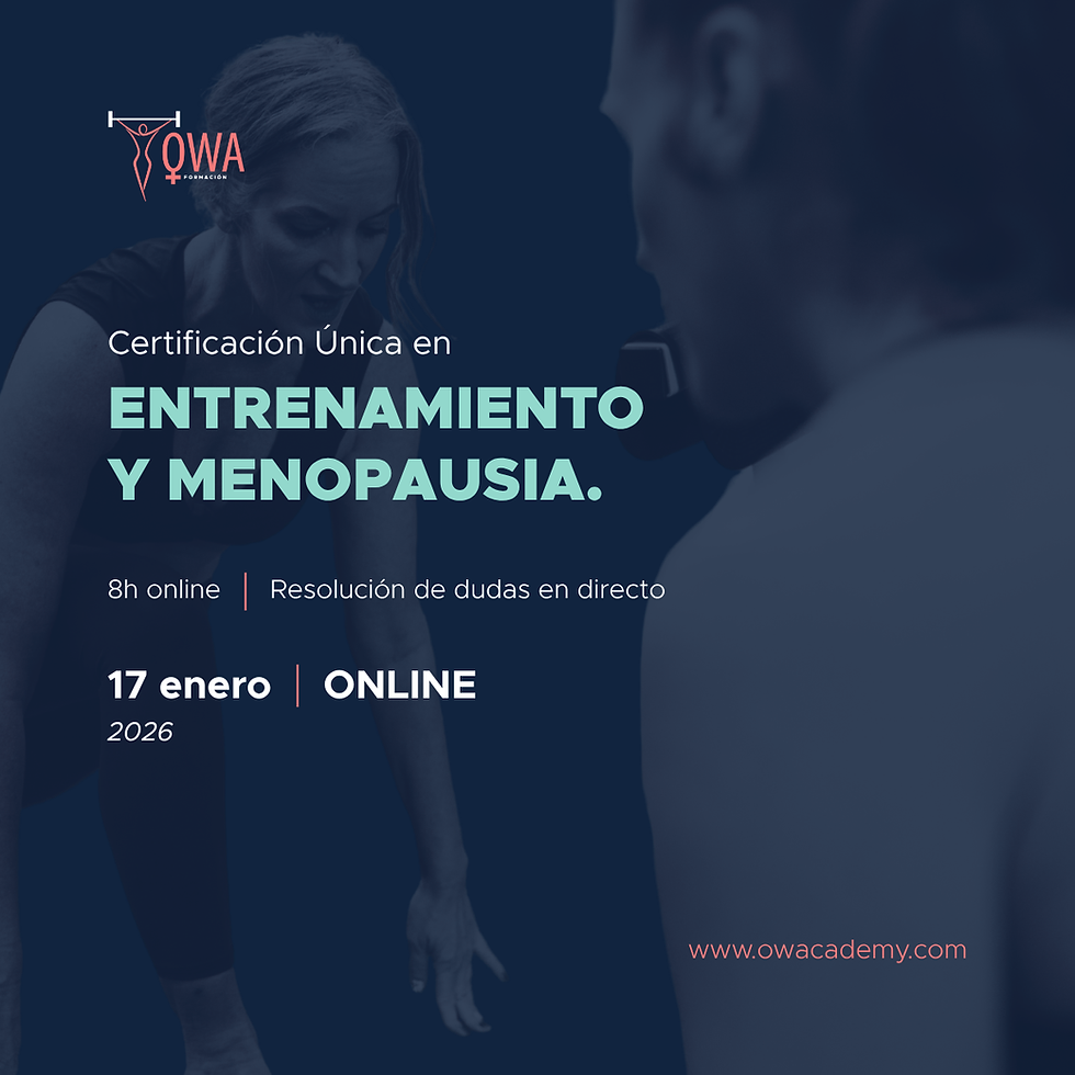 ONLINE | Cert. Entrenamiento y Menopausia