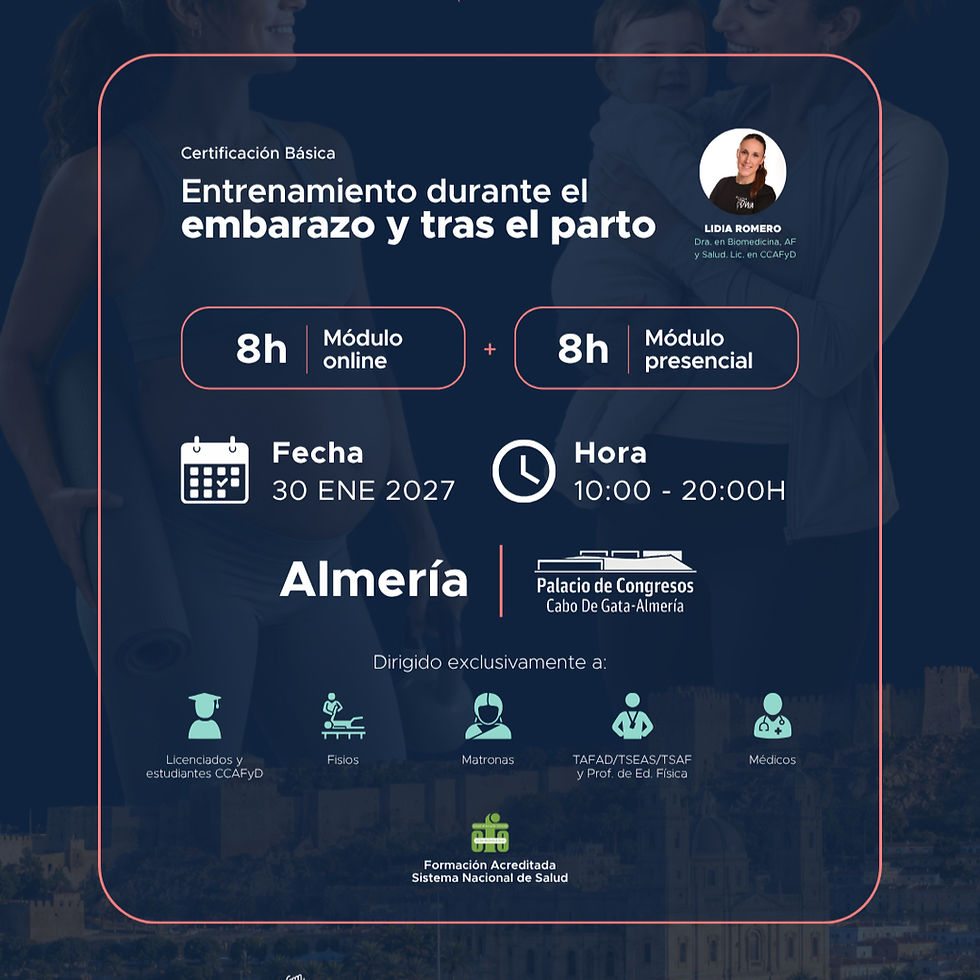 Almería | Cert. básica entrenamiento durante el embarazo y tras el parto