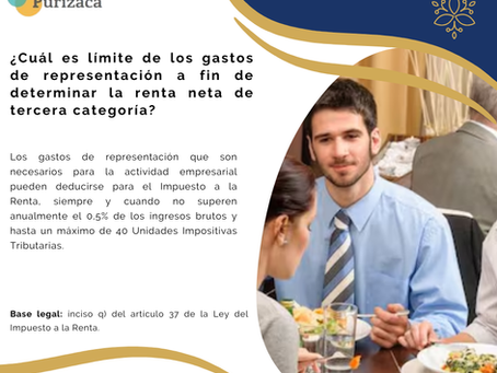 Límite de gastos de representación