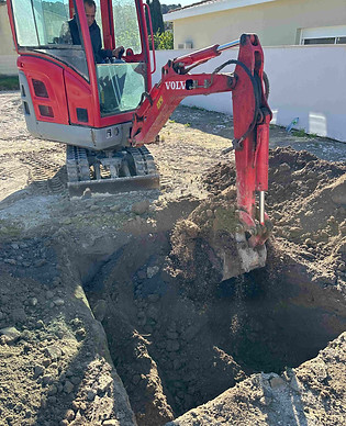 Implantation avant travaux terrassement