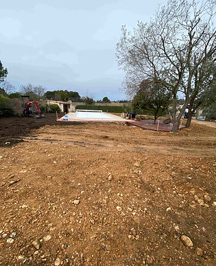 decaissement et nivellement du sol