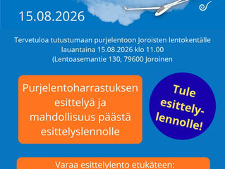 Purjelentopäivä 15.8.2026