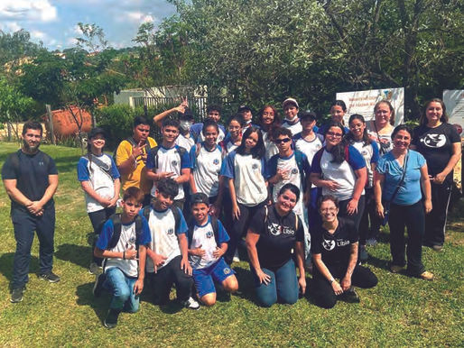 Alunos da Coronel Esmédio visitam o Instituto Libio