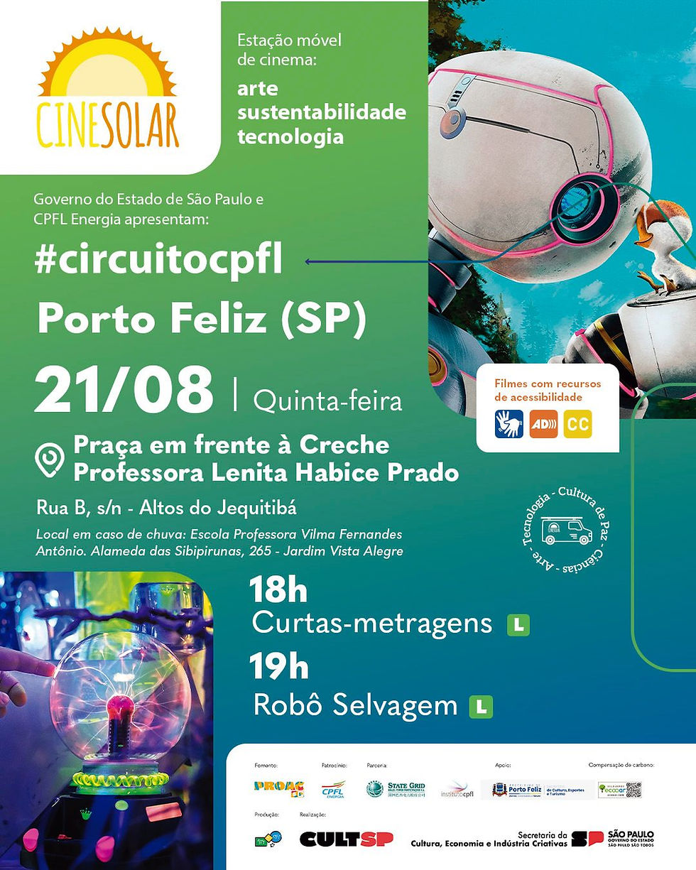 CineSolar acontece no dia 21
