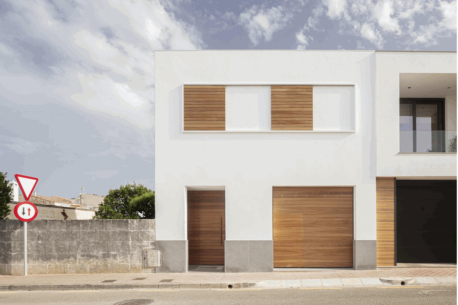 Construcción de vivienda en pueblo de Menorca