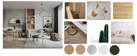 Japandi moodboard