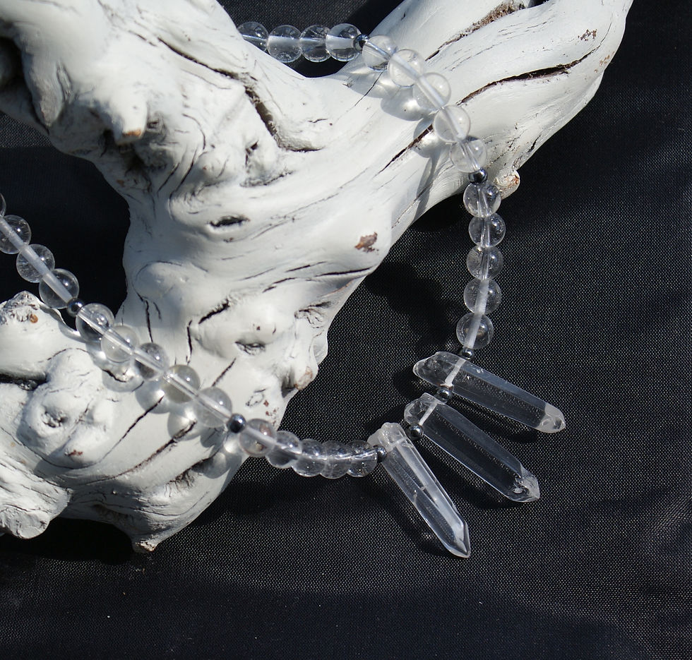 Miniaturbild: Bergkristall-Kette von Mayd in Germany Edelsteinschmuck
