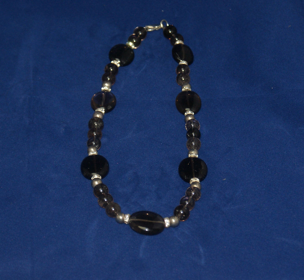Miniaturbild: Rauchquarz-Kette von Mayd in Germany Edelsteinschmuck