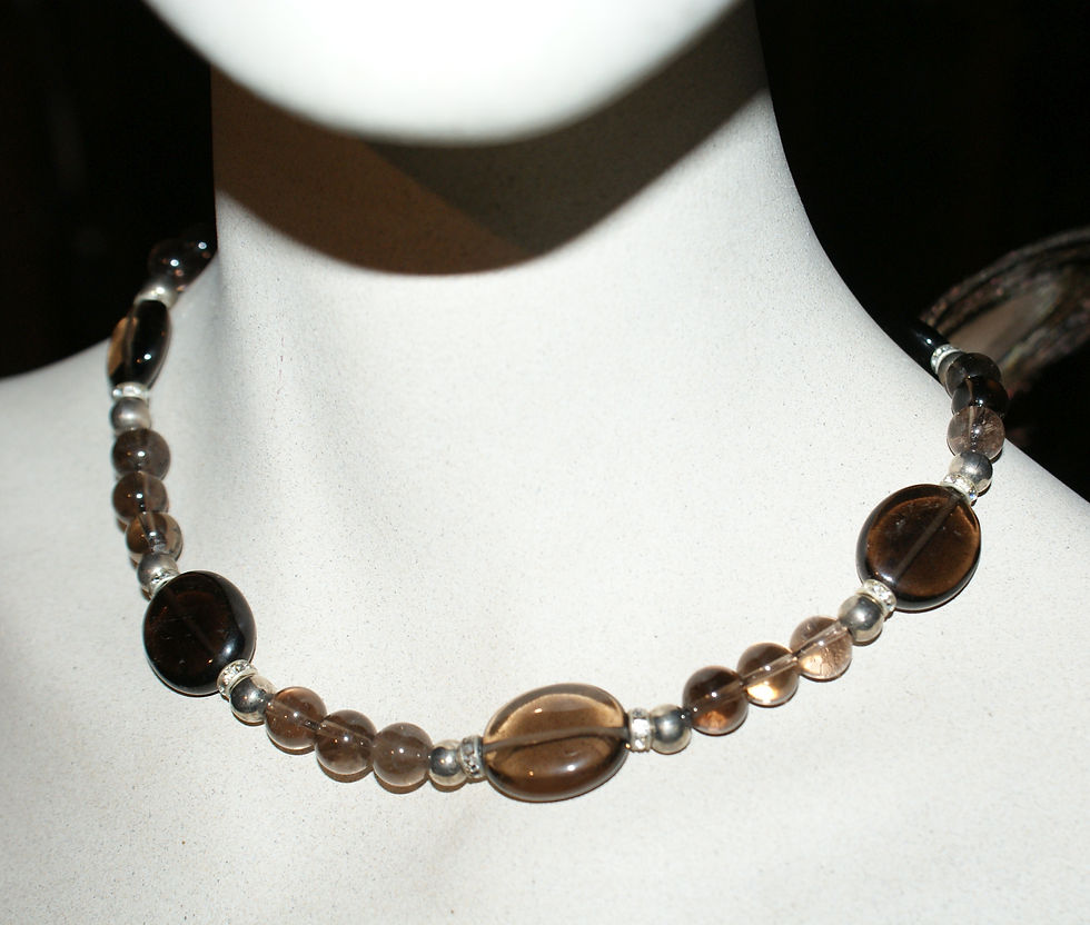 Rauchquarz-Kette von Mayd in Germany Edelsteinschmuck