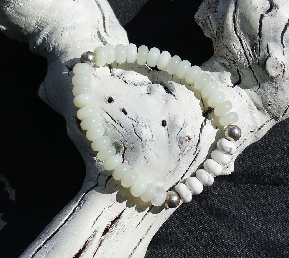 Jade-Howlith-Armband - Mayd in Germany Edelsteinschmuck