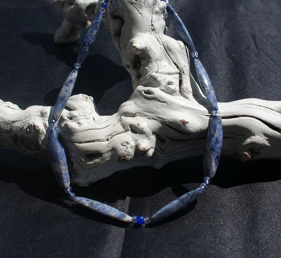 Miniaturbild: Sodalith-Kette von Mayd in Germany Edelsteinschmuck