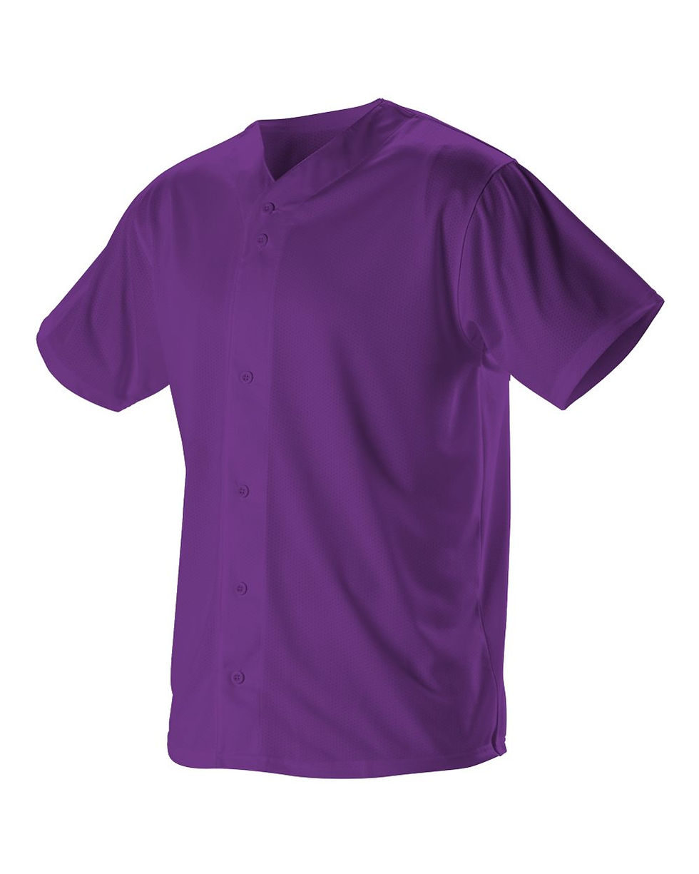 Thumbnail: Youth Full Button Lightweight Baseball Jersey #52MBFJY