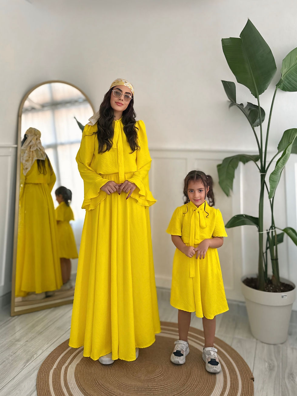 Sarı Anne Kız Etekli Takım