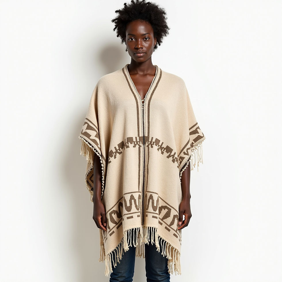 Poncho Tejido Nómada