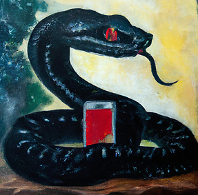 DALL·E 2023-09-02 17.25.22 - ““valiant viper having a black body, red eyes and a forked to