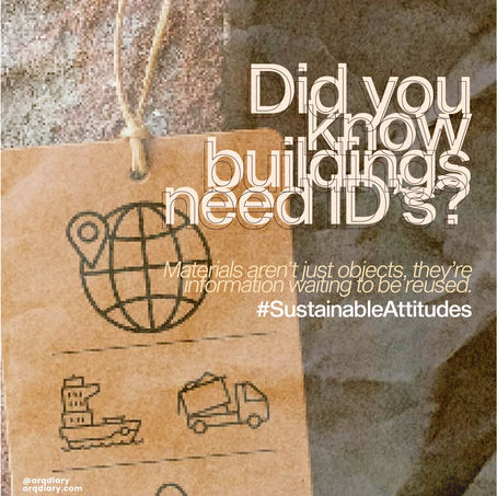 Did you know Buildings need ID's? - Material Passports is the answer