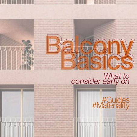 Balcony basics - what to consider early on