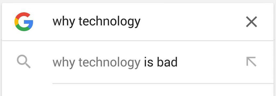 
Technology Is Bad. Technology Is Good.