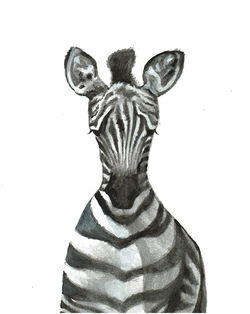 "Zebra Watercolor"