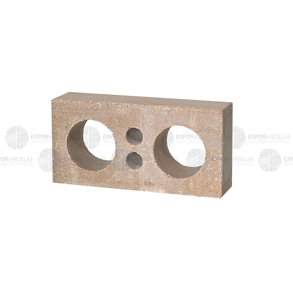 Thumbnail: Round Hollow Structural Pressed Brick Assorted Gray