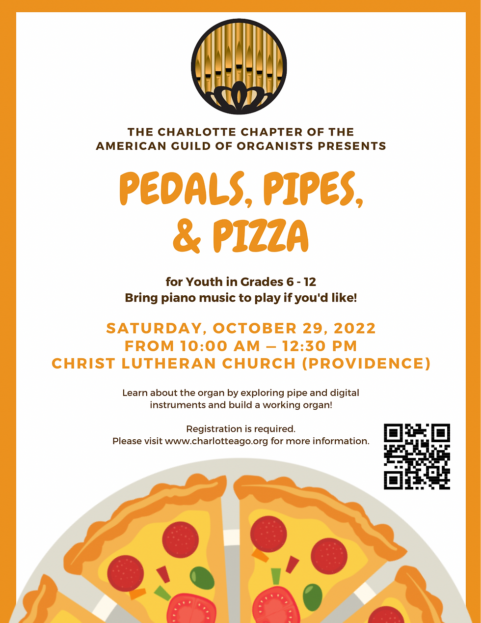 Pedals, Pipes, and Pizza