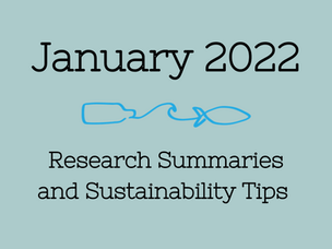 January 2022 Research Summaries and Sustainability Tips