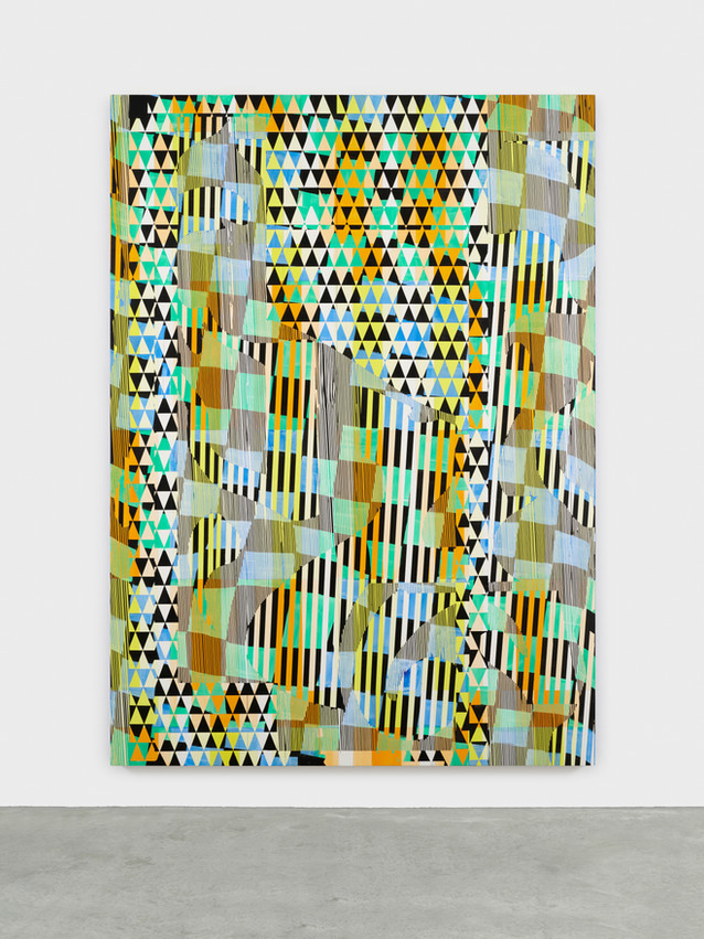 Christof John, 2022, untitled (Ticket XVII/3), Oil, Acrylic, Pencil, MDF, 180 x 130 x 4,5 cm