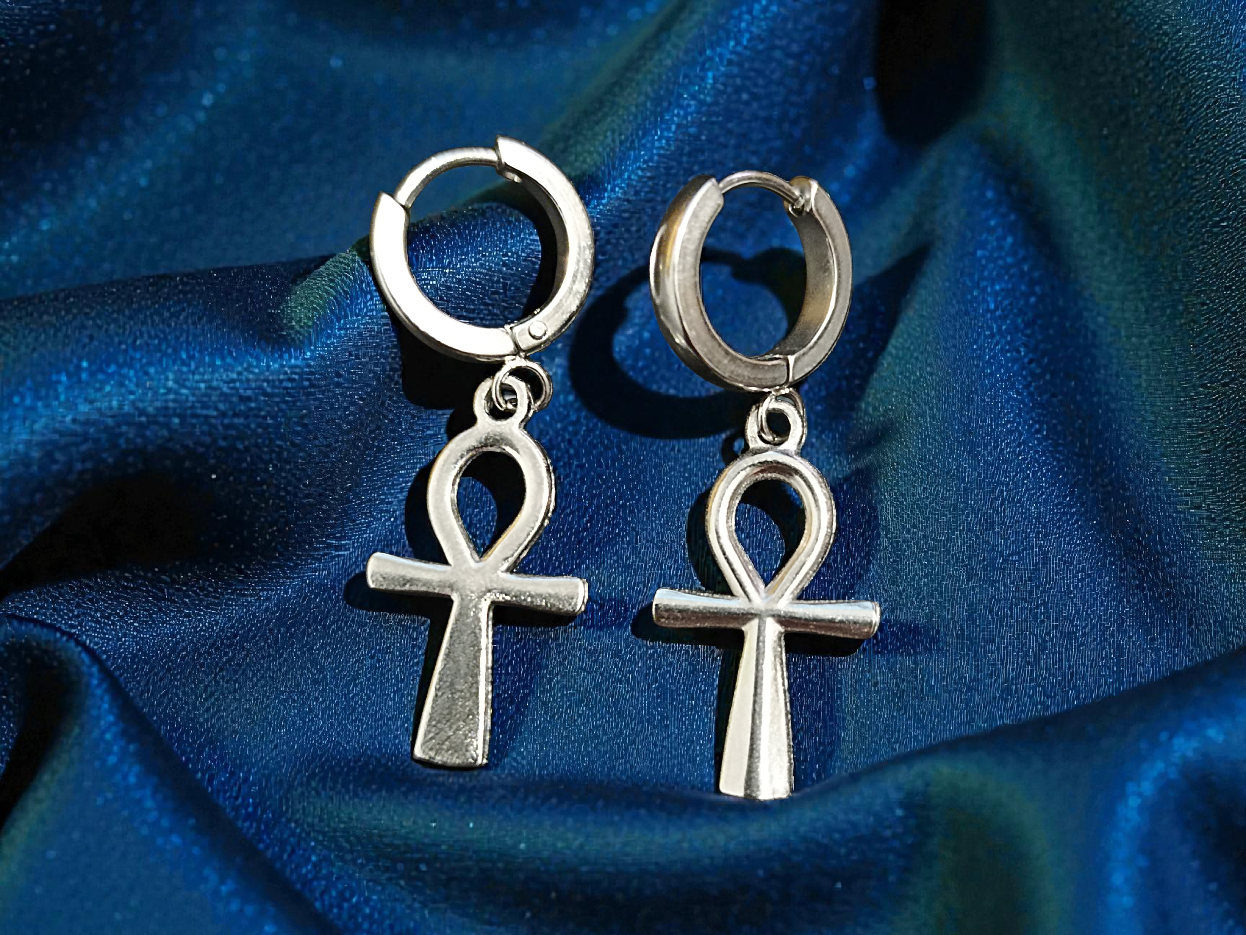 Boucles d'oreilles Croix de Ankh