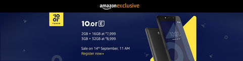 Amazon.in Exclusive 10.orE or Tenor (10.or) Smartphone Specification, Price, Detail, Opinion