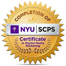 New York University, NYU, Digital Media Marketing, Marketing Agency, Digital Marketing, Small Businss Marketing, Richmond VA Markting, SEO, SEM, Advertising, Facebook, Instagram, Social Media, School of Continuing an Professional Studies NYU Digital Media Marketing