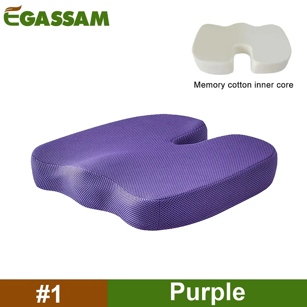 תמונה ממוזערת: Memory Foam Coccyx Cushion Pads for Tailbone Pain, Sciatica Relief Pillow