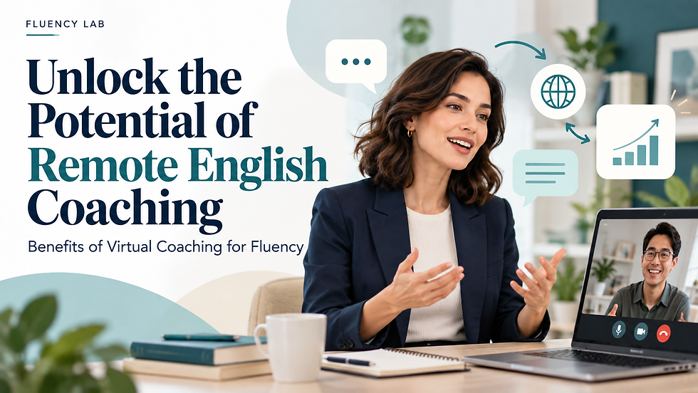 Online English Coaching: Benefits for Fluency and Confidence