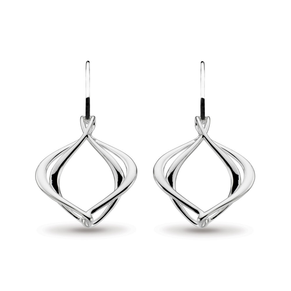 Sterling Silver Entwine Alicia Large Earrings