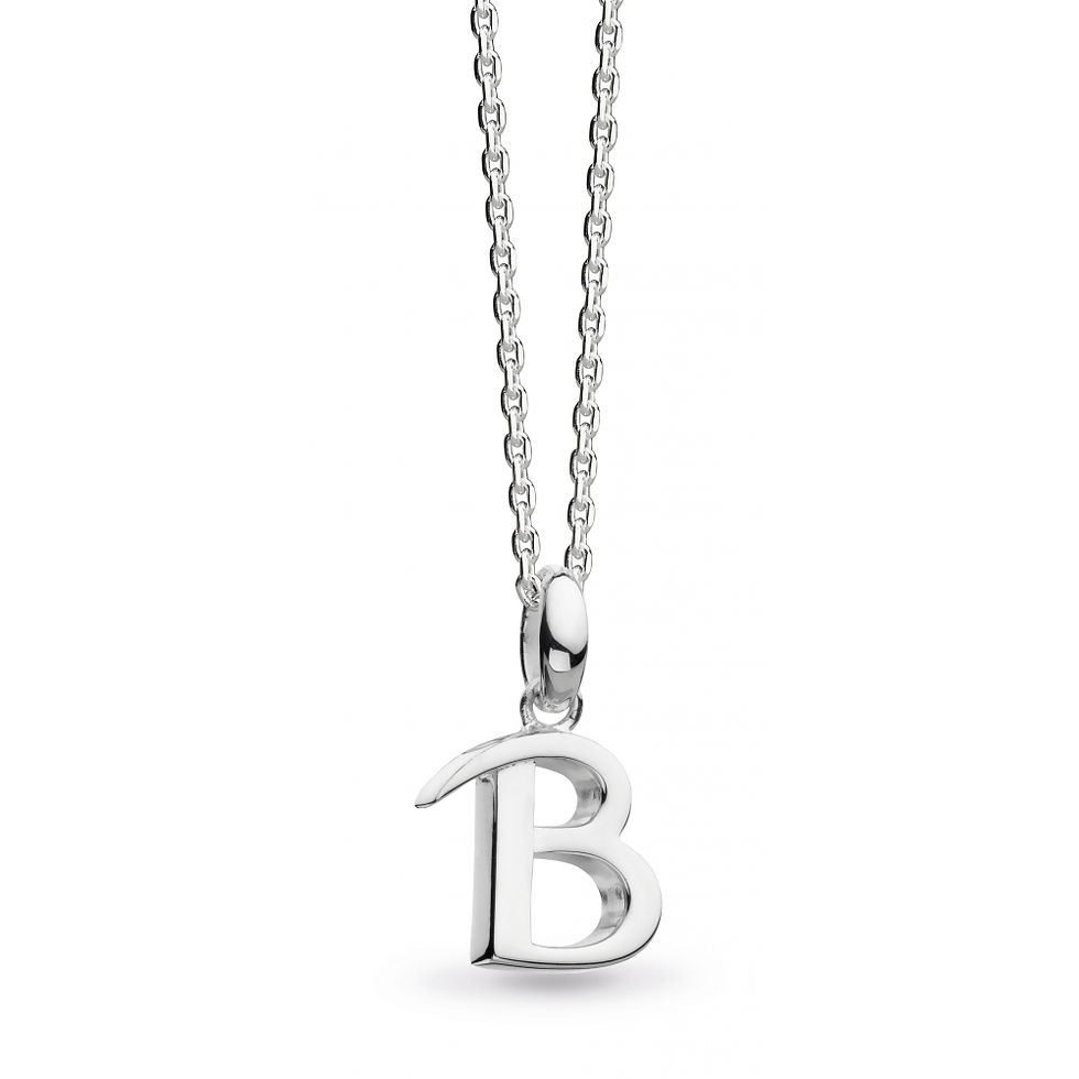 Sterling Silver Signature Classic B Necklace