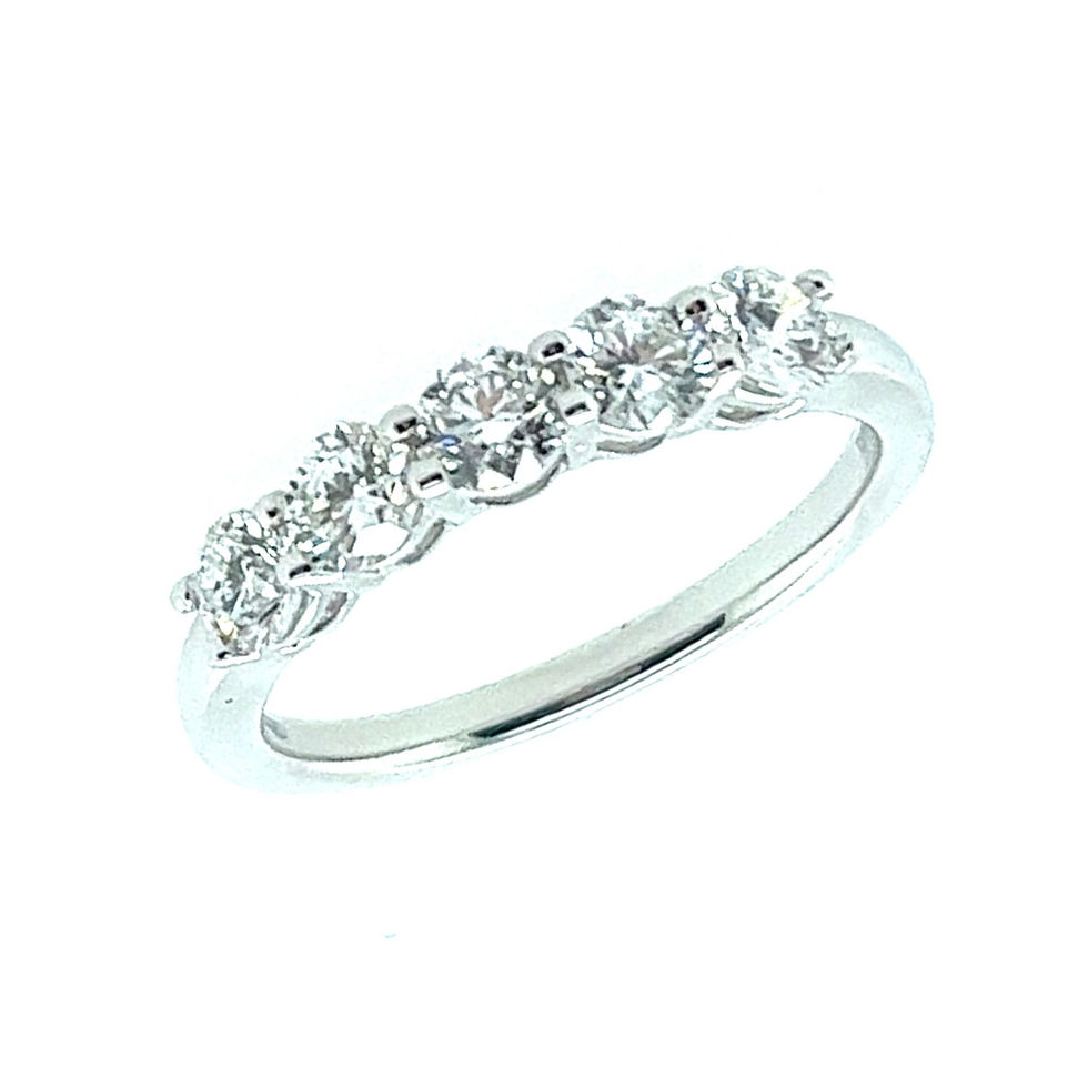 14kt White Gold Lab Grown Diamond Band